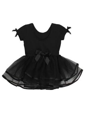 NWT Rufflebutts Signature Black Leotard Tutu 2T-3T NEW Classic $38.00